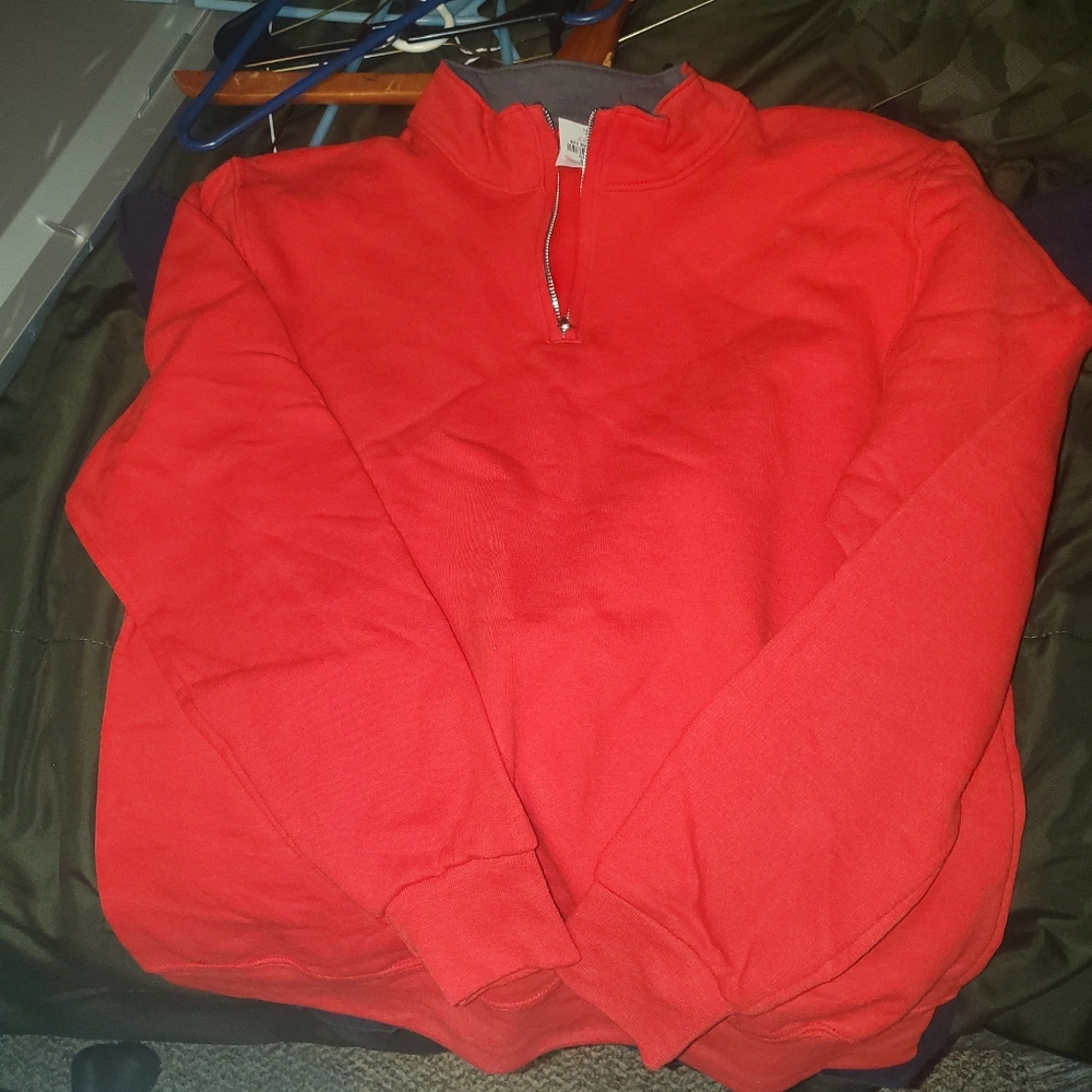 Red long sleeve fruit of lume shirt sz M
